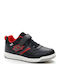 Set Ace XVII CL SL Αθλητικά Παιδικά Παπούτσια Τέννις με Σκρατς Μαύρα