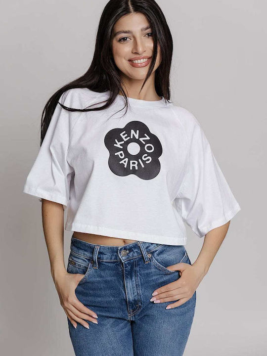 Kenzo Boke Boke Flower Boxy T-shirt Alb Fe52ts0984sg.01