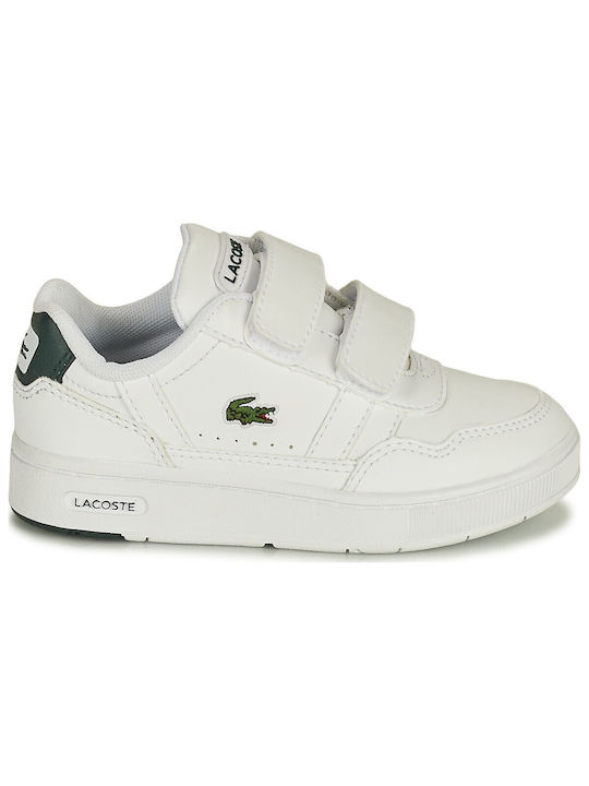 Lacoste Παιδικά Sneakers T-clip 0121 1 Λευκά