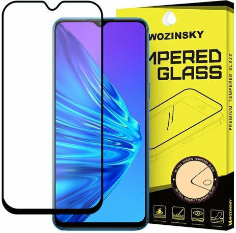 Wozinsky Full Glue Full Face Tempered Glass Black (Realme 5)