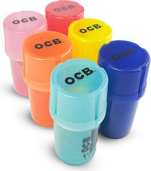 Ocb Grinder Τρίφτης Πλαστικός Medtainer 2 1 Αποθηκευτικό Χώρο Διάφορα Χρώματα