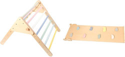Eli Neli Montessori Pikler Pastell Set Dreieckige Rampe Doppelseitige Kletterfläche