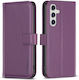 Binfen Wallet Case Δερματίνης Μωβ (Galaxy A35)