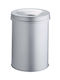 Durable Office Metal Waste Bin 30lt Gray