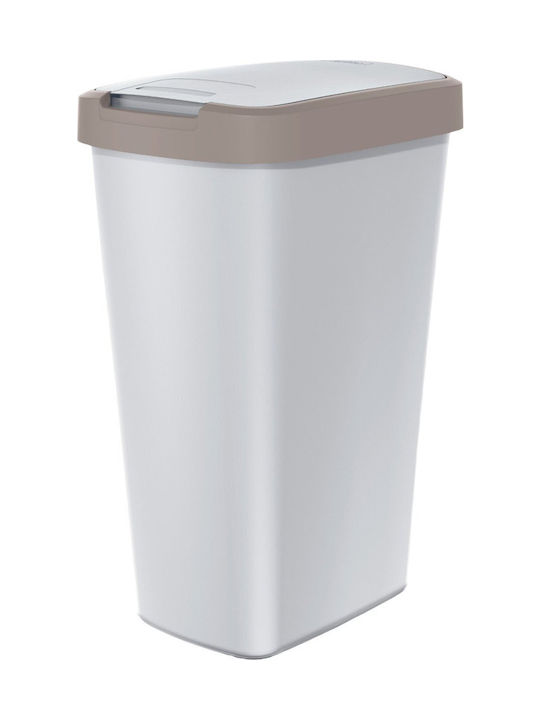 Prosperplast Kunststoff Büromülleimer 45lt Grau 29.8x62x39.4cm