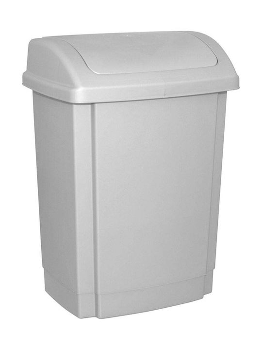 Office Products Пластмасово Кошче За Отпадъци На Бюрото 25л Сиво 32.5x46x25.2см