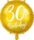 Party Deko-Folienballon 30 Jahre Gold Universal 45 Cm