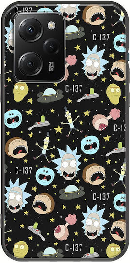 C-137 Rick And Morty Задна корица Силикон Многоцветен (Poco X5 Pro)