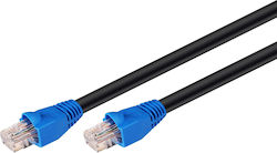 Goobay U/UTP Cat.6 Ethernet Network Cable outdoor 30m Black 1pcs