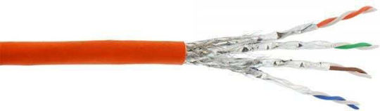 InLine S/FTP Kat.7a (10Gbps) Netzwerkkabel Ethernet 300m Orange
