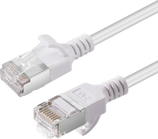 Microconnect U/UTP Kat.6a Ethernet Netzwerkkabel 0.5m Weiß