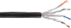 InLine 70100P S/FTP Cat.7a Мрежов Кабел Ethernet 100м Черен