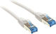 InLine S/FTP Cat.6a (Gigabit) Καλώδιο Δικτύου Ethernet 0.5m Λευκό