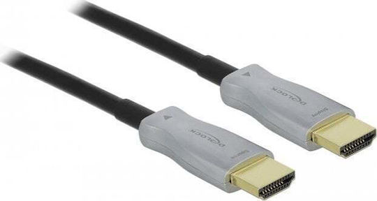 DeLock HDMI 2.0 Premium High Speed 4K 60Hz HDR Cable HDMI Male - HDMI Male 15m Gray