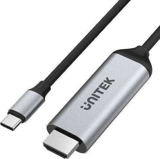 Unitek Cable HDMI male - HDMI male 1.8m Silver