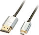Lindy HDMI 2.0 Premium High Speed 4K 60Hz HDR Cable HDMI male - HDMI male 3m Ασημί