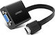 Ugreen Converter HDMI VGA micro USB 3.5mm Male to HDMI VGA micro USB 3.5mm Female 1 Piece UGR377BLK
