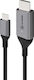 Alogic Konverter USB-C / HDMI männlich zu USB-C / HDMI weiblich Schwarz 1Stück (ULCHD02-SGR)