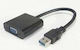 Microconnect Convertor VGA masculin în VGA feminin 1buc USB3.0VGA