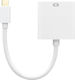 ProXtend Konverter USB-C / VGA männlich zu USB-C / VGA weiblich Weiß 1Stück JAB-6989391