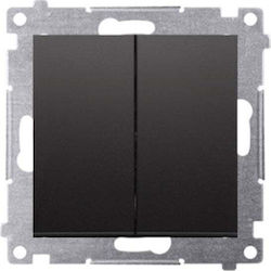 Kontakt-Simon Recessed Wall Switch Double Witho...
