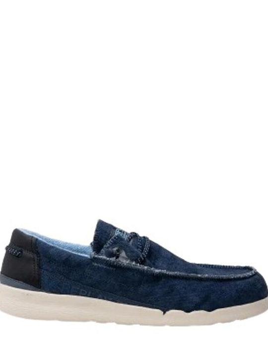 Replay Alcyon Men's Suede Moccasins Blue