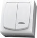Ospel Waterproof Wall Switch Lighting Two-Way w...