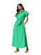 Twinset Καλοκαιρινό Maxi Φόρεμα Green
