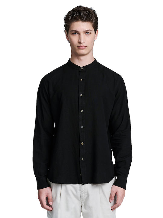 Diver Long-sleeved Denim Shirt Black