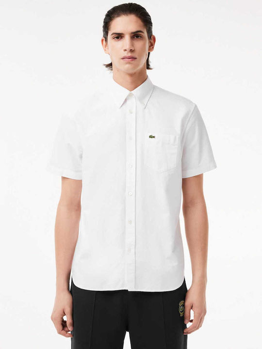 Lacoste Kurzärmlig Hemd White