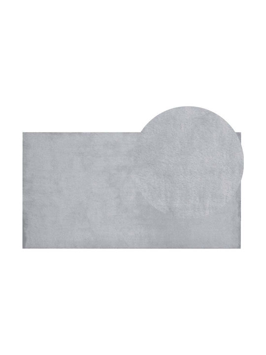 Beliani Rug Rectangular Grey