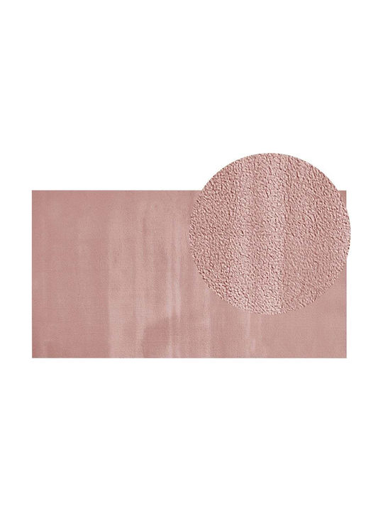 Beliani Rug Rectangular Pink