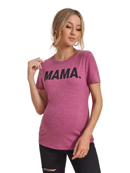 Queen Mother Women's Blouse Short Sleeve Pink