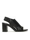 Din piele Sandale Negre