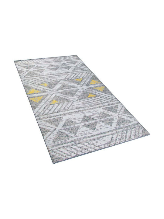 Beliani Χαλί Διάδρομος Grey And Yellow 80x150cm