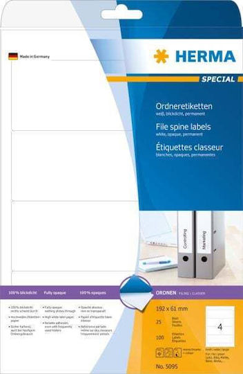 Herma Autocolante mici in Alb Culoare 192x61mm