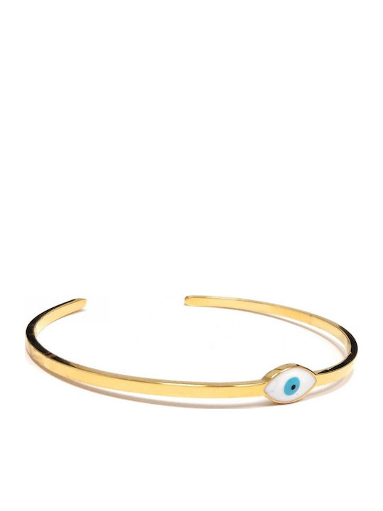 Karma Fashion Damen Armband mit Design Auge aus Stahl Vergoldet