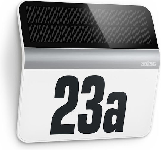 Steinel Xsolar Lh-n Επιτοίχιο Ηλιακό Φωτιστικό Αριθμού Οικίας 3W με Αισθητήρα Κίνησης IP44