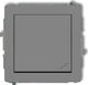 Karlik Recessed Wall Switch Without Frame Gray