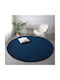 Strado Carpets Teppich Rund Dark Blue