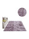 Strado Carpets Rutschfest Teppich Rechteckig Zottelig Synthetisch,Polyester/Cotton/Leather Pink