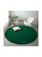 Strado Carpets Rug Round Shaggy Bottlegreen