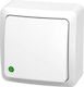 Elektro Plast Wall Switch Lighting One-Way with Frame White
