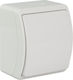 Elektro Plast Waterproof Wall Switch Lighting One-Way with Frame White