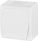 Elektro Plast Waterproof Wall Switch Lighting with Frame White