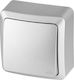 Elektro Plast Wall Switch Lighting One-Way with Frame Gray