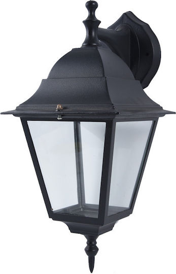Aca Wall-Mounted Outdoor Lantern E27 IP45 34.4x20.1x15εκ.