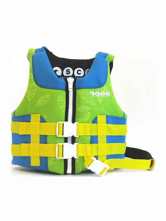 SCK Kids Life Jacket for Water Sports Green