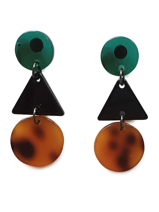Mi-tu Exklusive Damen Ohrringe aus Harz Multi 01.00550