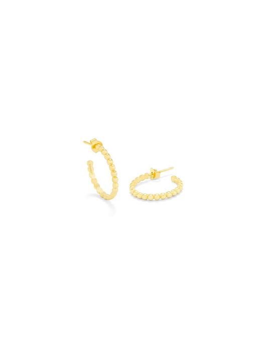 Radiant Earrings Hoops made of Steel Gold Plated